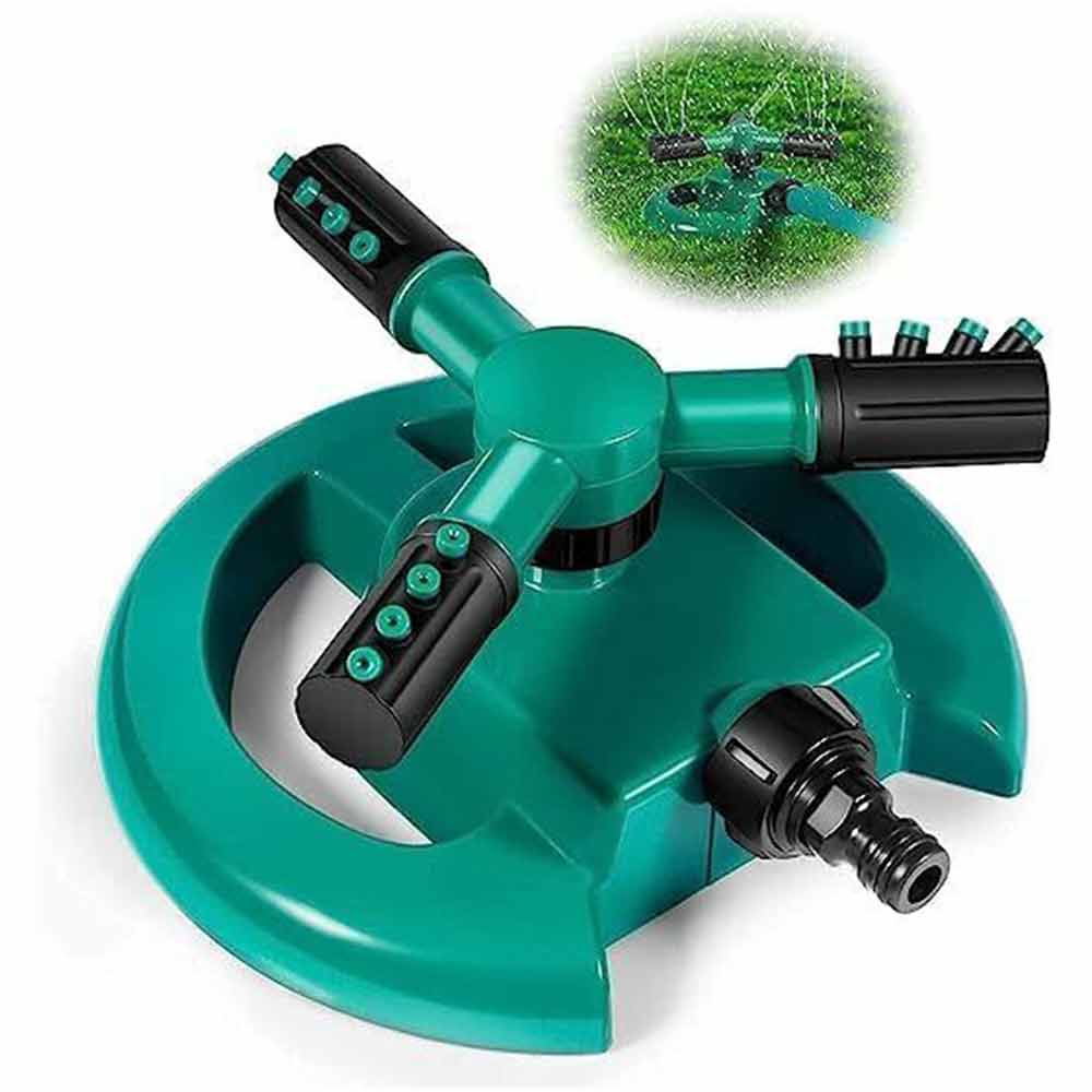 Garden Sprinkler Fork Spray Head Automatic 360 Degree Rotating Water Sprayer