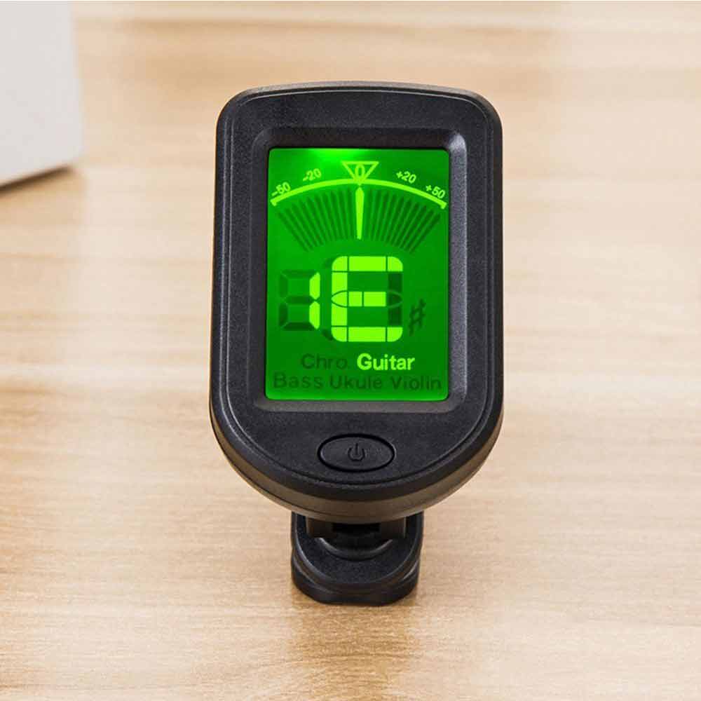 Digital Chromatic LCD Clip-On Tuner For Guitar Ukulele Violin Acoustic Electric