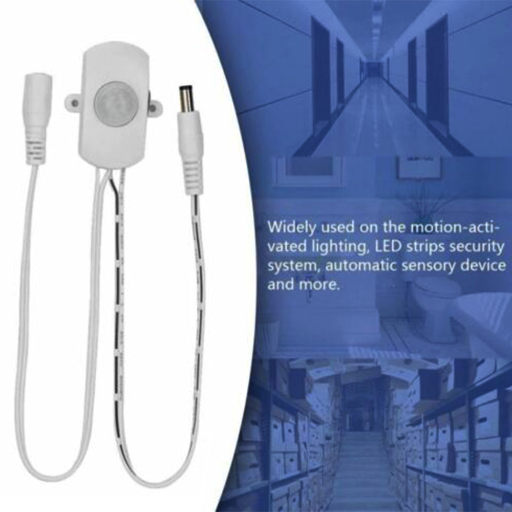 PIR MOTION SENSOR DETECTOR ACTIVATED ON OFF SWITCH LED STRIP LIGHT BAR CAMPING
