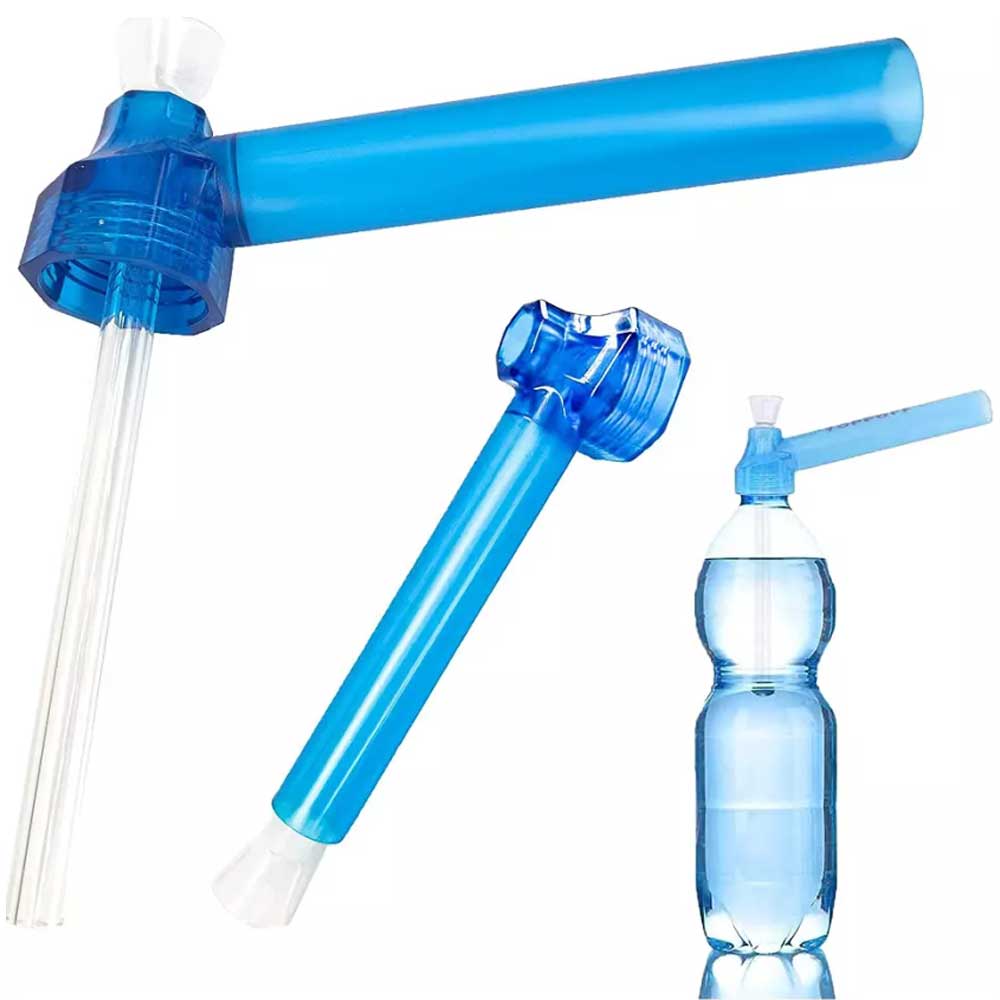 2pcs Portable Pipe Toppuff Bottle Converter Top Puff Reusable crew-On Water Pipe
