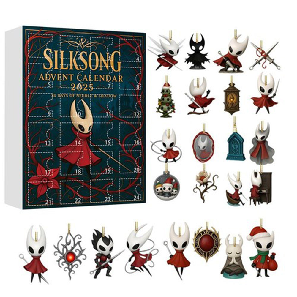 Hollow Knight: Silksong Advent Calendar 2025 | 24-Day Collectible Keychain Series with 2D Acrylic Figures