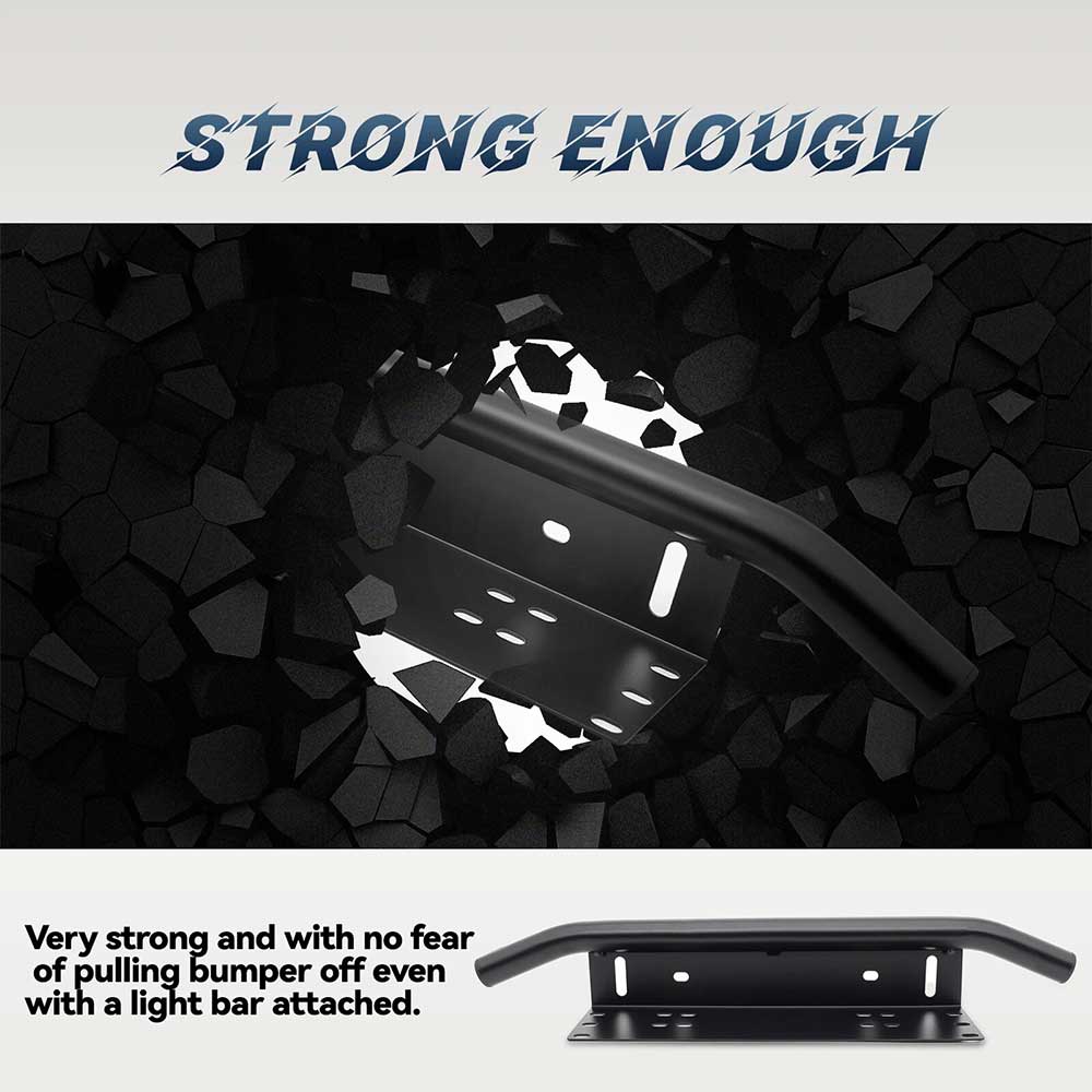 Universal Car License Plate Frame Mount Bracket with LED Light Mounting Points