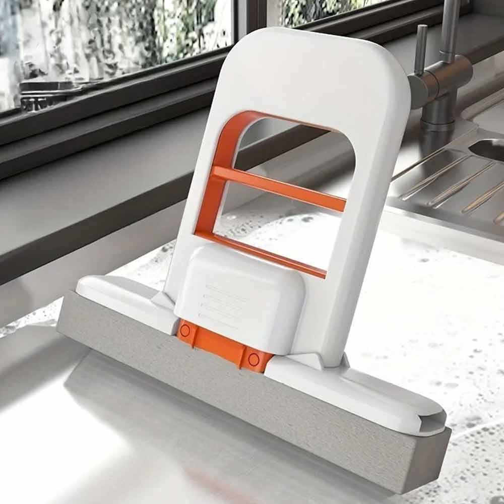 2-Pack Mini Self-Squeezing Sponge Mop – Desktop Kitchen Bathroom Cleaning Tool