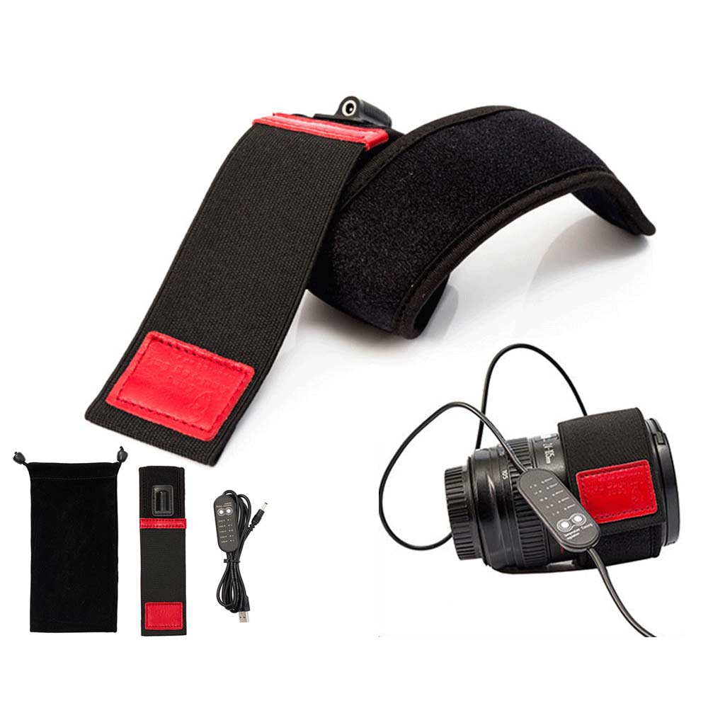 Adjustable USB Camera Lens Heating Strip DSLR Lenses Heater Warmer Warming Band
