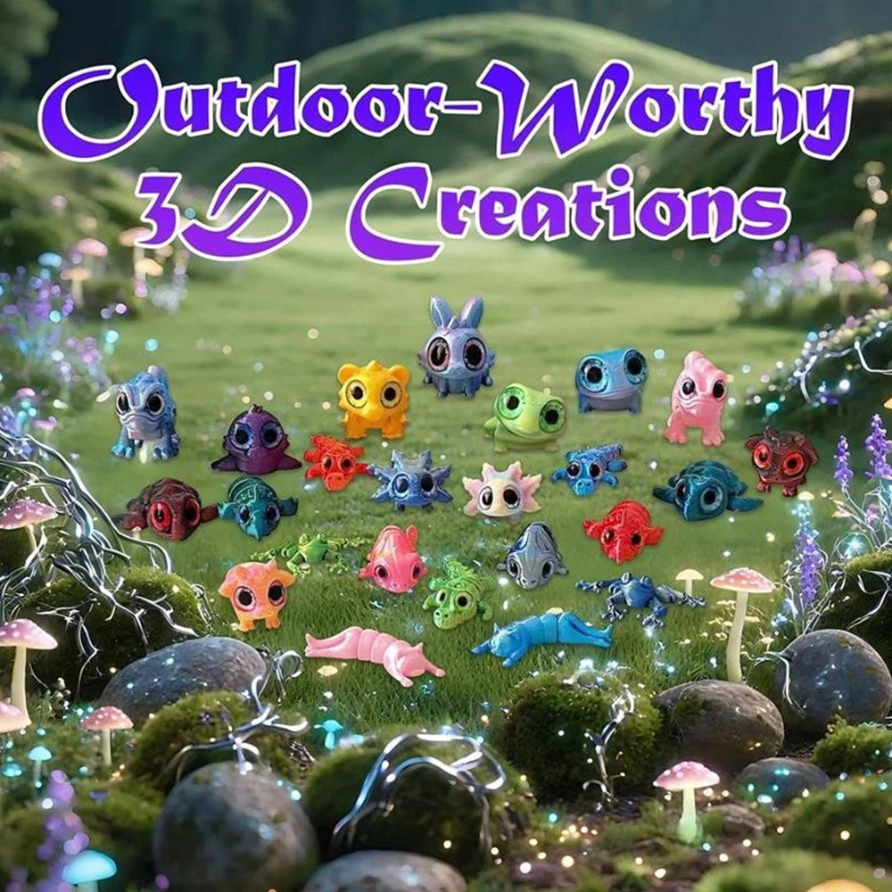 3D Printed Animals Christmas Advent Calendar 2025 – 24-Day Countdown with Articulated Animal Figures