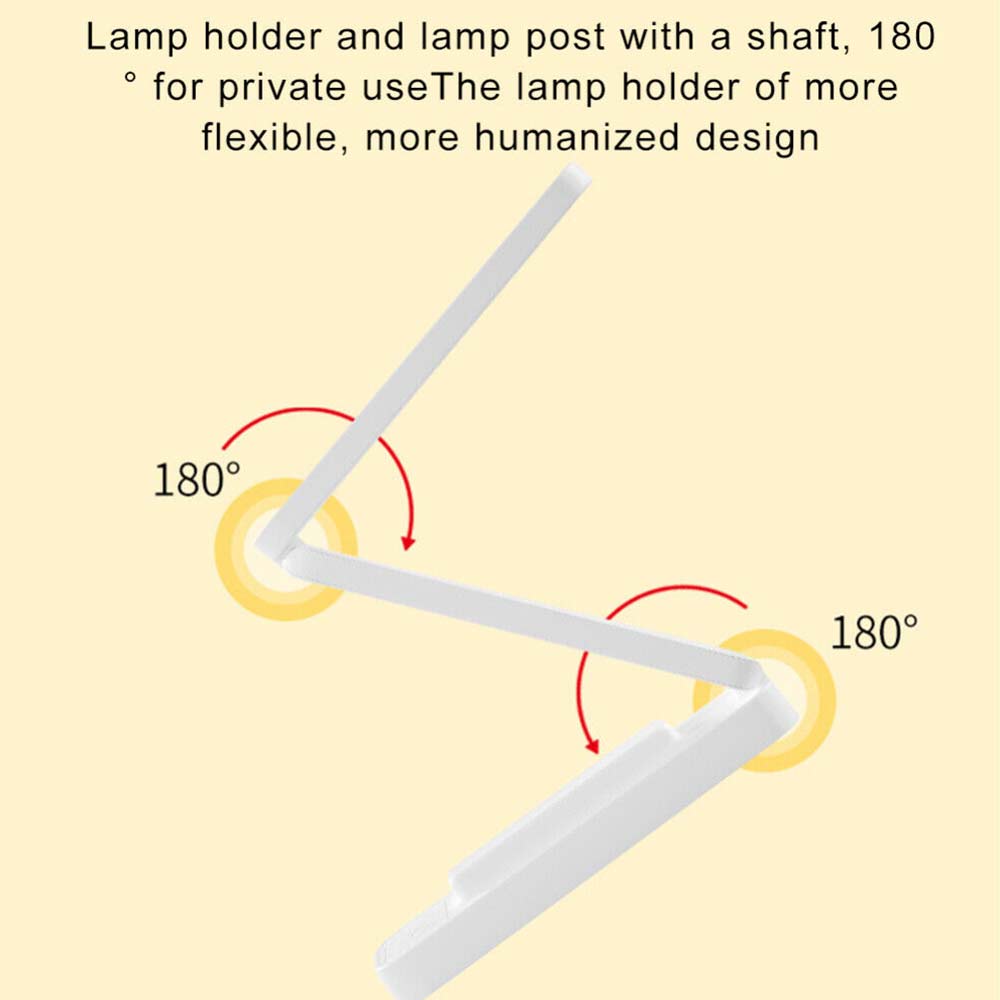 Foldable LED Desk Table Lamp Touch Dimmable Bedside Reading Study Night Light
