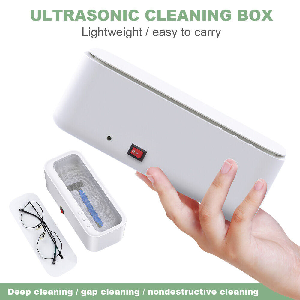 Ultrasonic Cleaner Steel Sonic Wave Tank Glasses Watch Jewellery Cleaning
