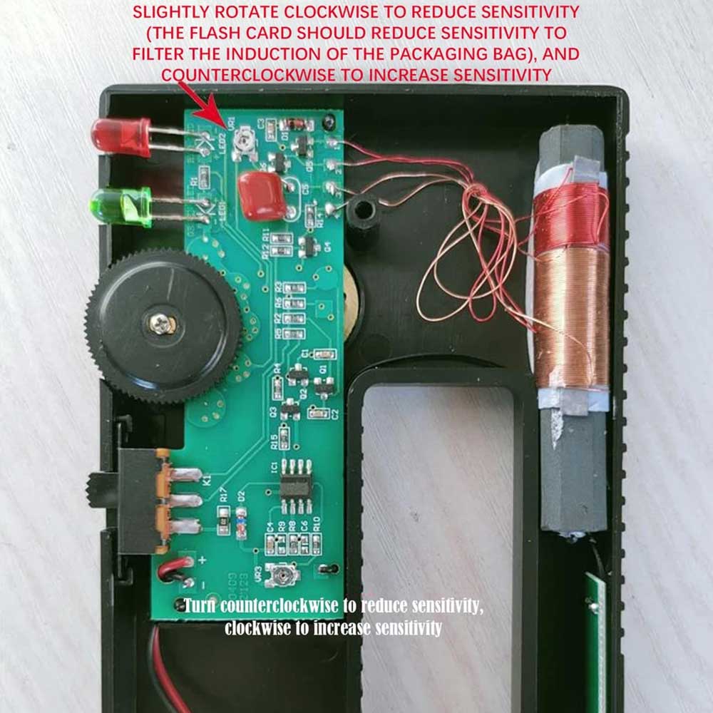 WPP123 Handheld Wall Scanner Metal Detector - Adjustable Sensitivity for Wire, Pipe & Power Detection