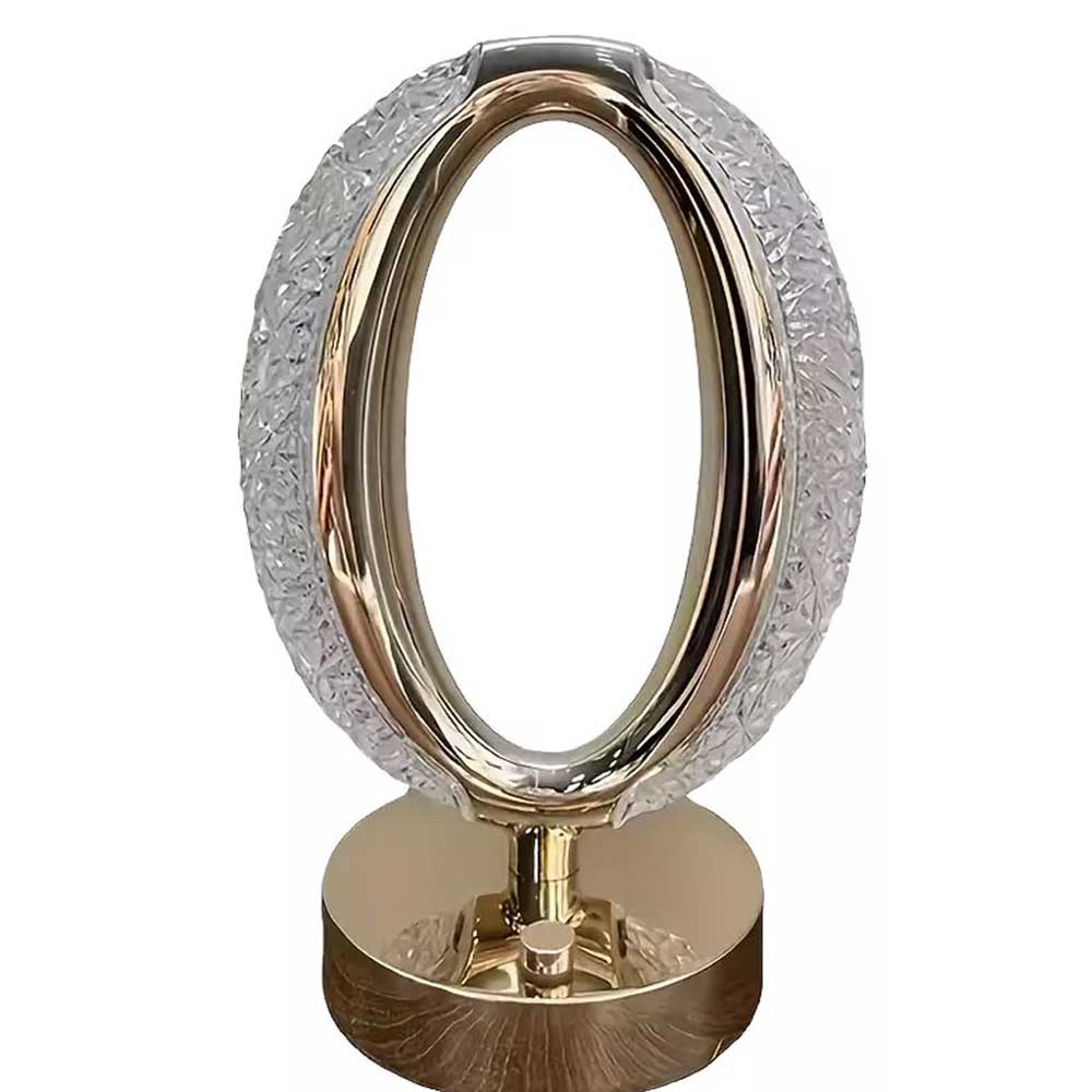 Table Lamp Crystal Night Light Touch Control USB Rechargeable Bedside Lamp Decor