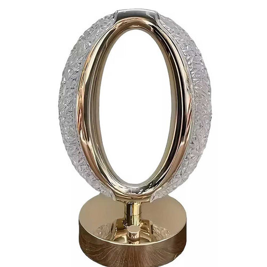 Table Lamp Crystal Night Light Touch Control USB Rechargeable Bedside Lamp Decor
