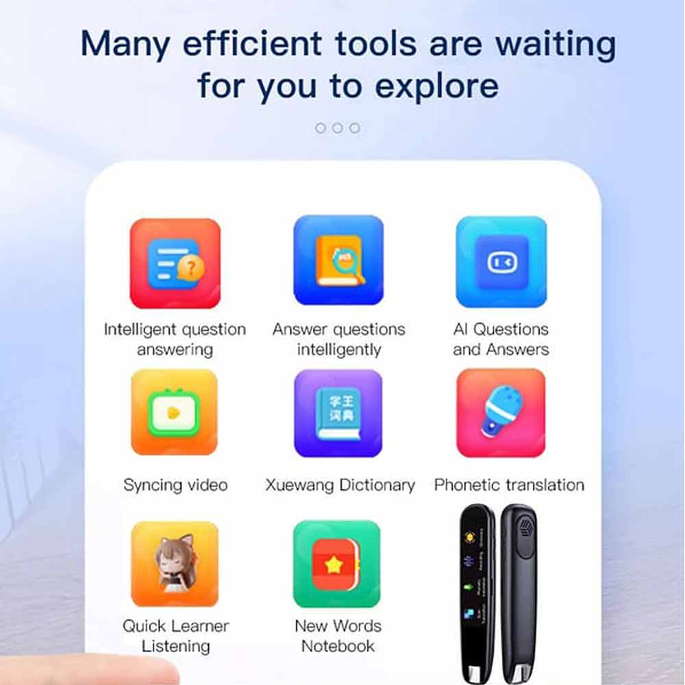Smart Scan Translation Pen Text Reading Pen 110+ Voice Language TranslatorDevice