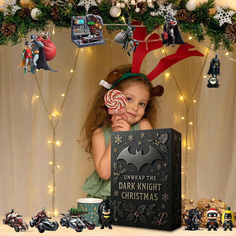 Black Knight Batman 2025 Advent Calendar - 2D Acrylic Pendant Holiday Countdown Surprises