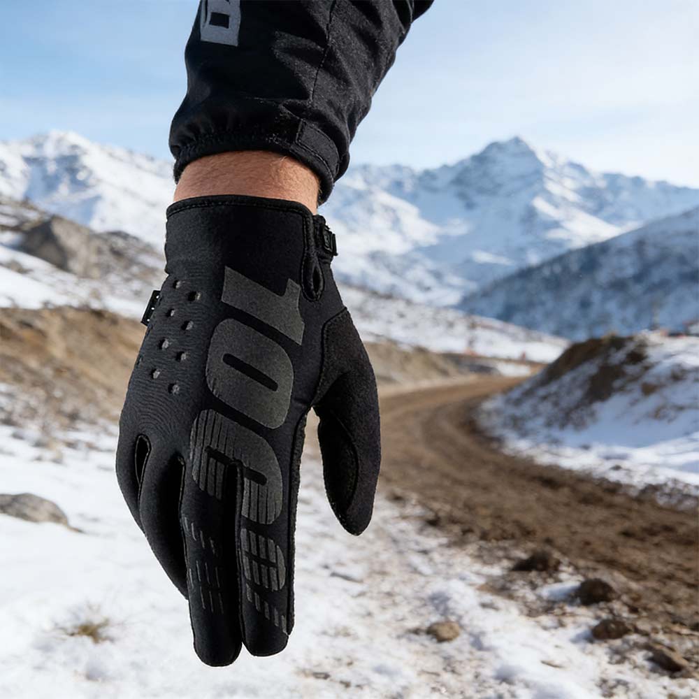 Winter Motocross & Enduro Gloves – Cold Weather Motorcycle Riding Gloves for Men, Waterproof Thermal Grip Black Gloves