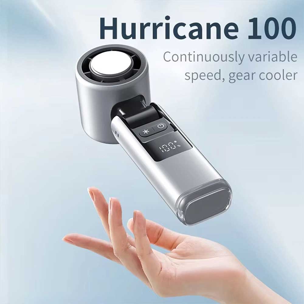 USB Rechargeable Mini Handheld Fan - Portable Folding Desk Fan, Personal Cooler for Home/Office/Travel