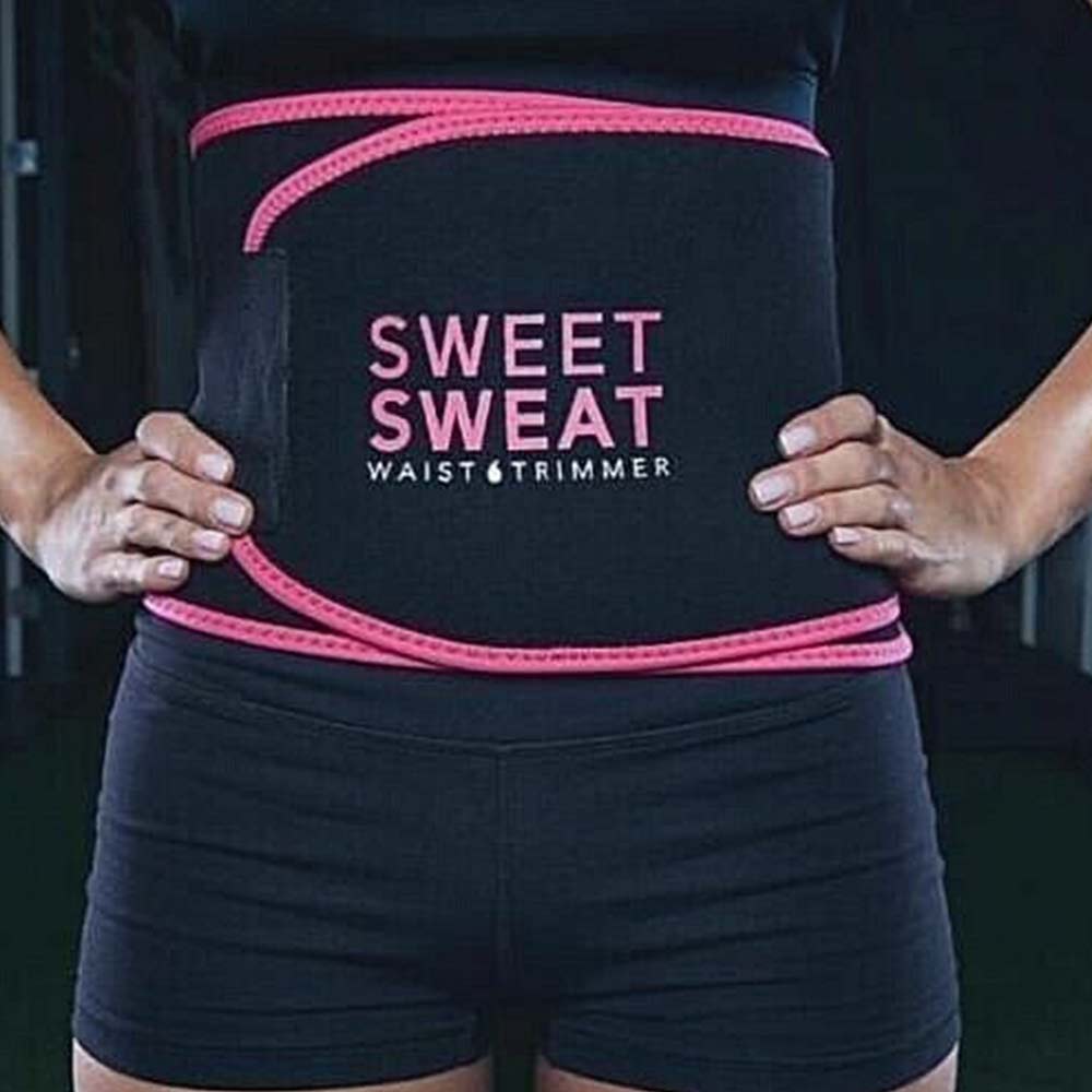 Pink Sweet Women Tummy Waist Cincher Sweat Belt Trainer Hot Body Shaper Slim