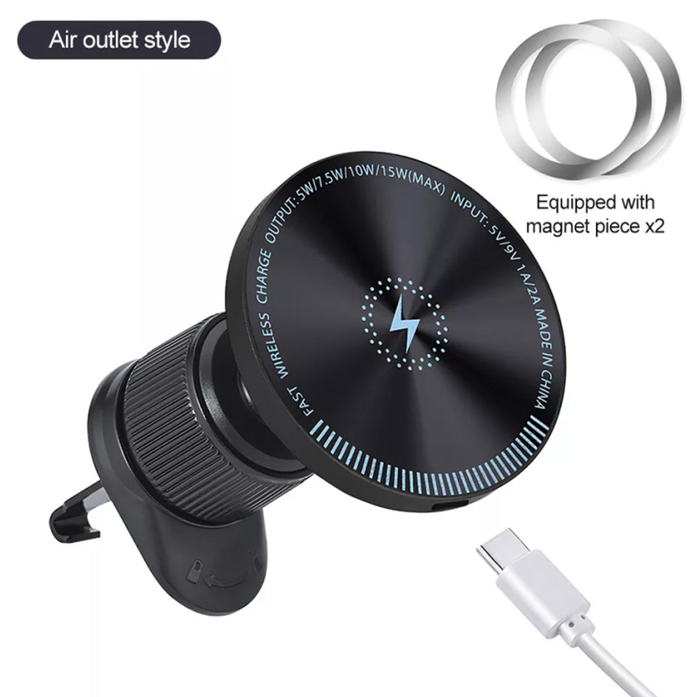 Magnetic Wireless Car Charger Mount Holder Car Mount Phone Holder for iPhone 15