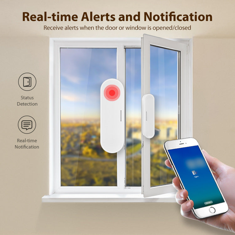 WiFi Magnetic Door Alarm – Smart Sensor with Matter Thread & Phone Alert