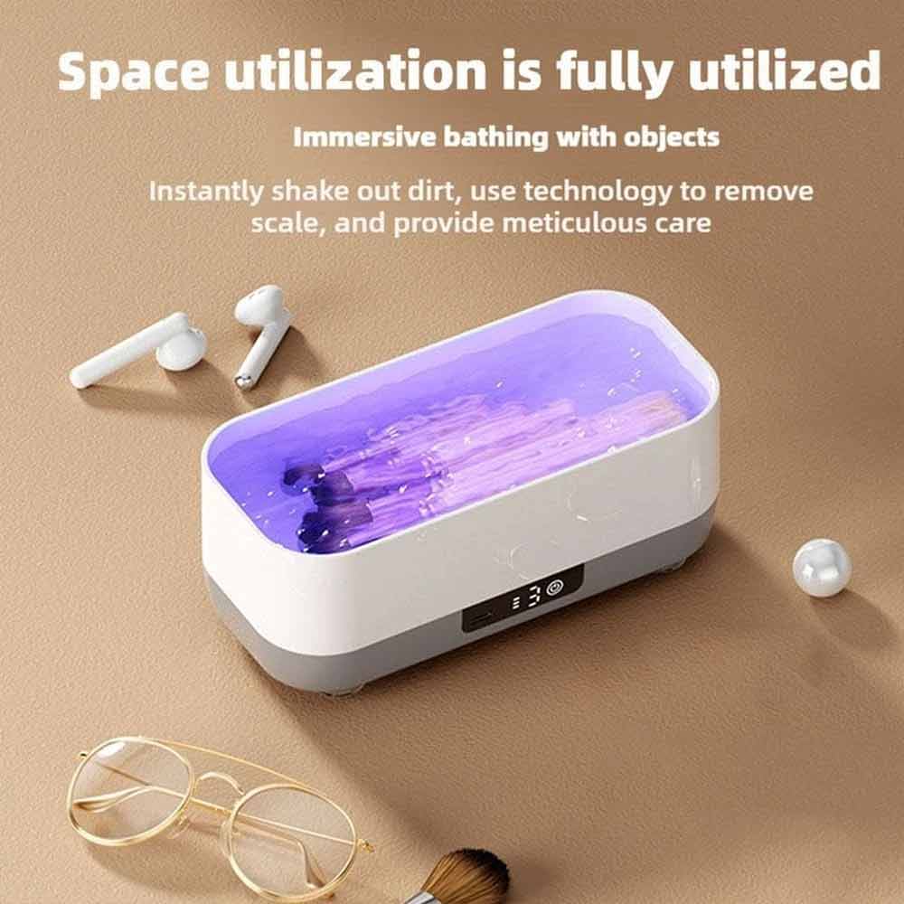 Portable Ultrasonic Cleaner – USB Rechargeable for Jewellery, Watches & Glasses