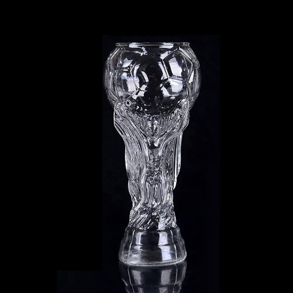 2022 FIFA Qatar World Cup Shape 450ml Beer Glass Football Soccer Hercules Mug