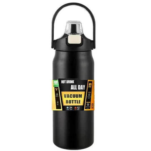 Outdoor Thermos Portable Stainless Steel Cold Hot Sport Water Bottle 1/1.2/1.5L