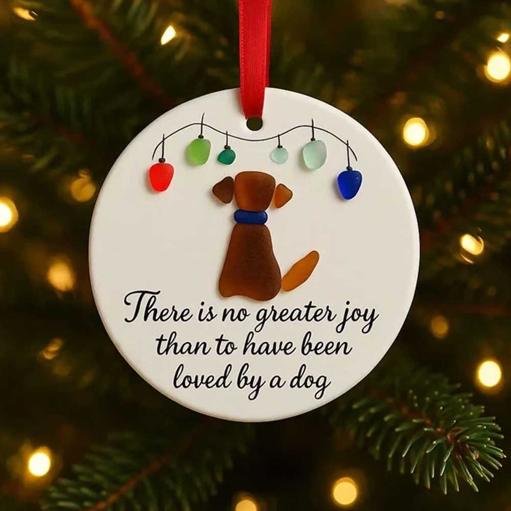 2pcs 3D Sea Glass Art Pet Ornament Hanging Sea Glass Decoration Christmas Tree