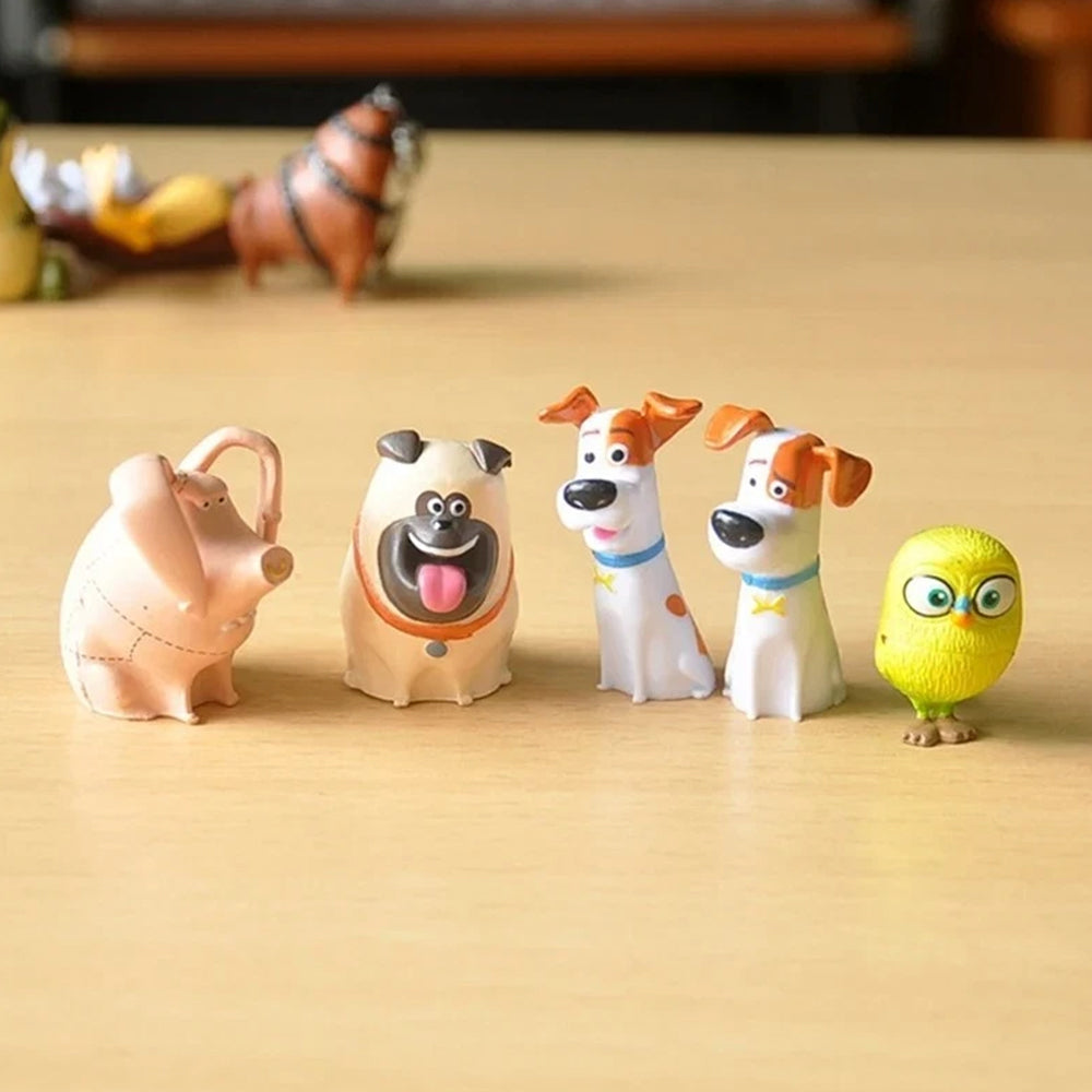 14PCS PVC Pet Figures – Rabbit, Dog & Cat Action Toys for Christmas Gift