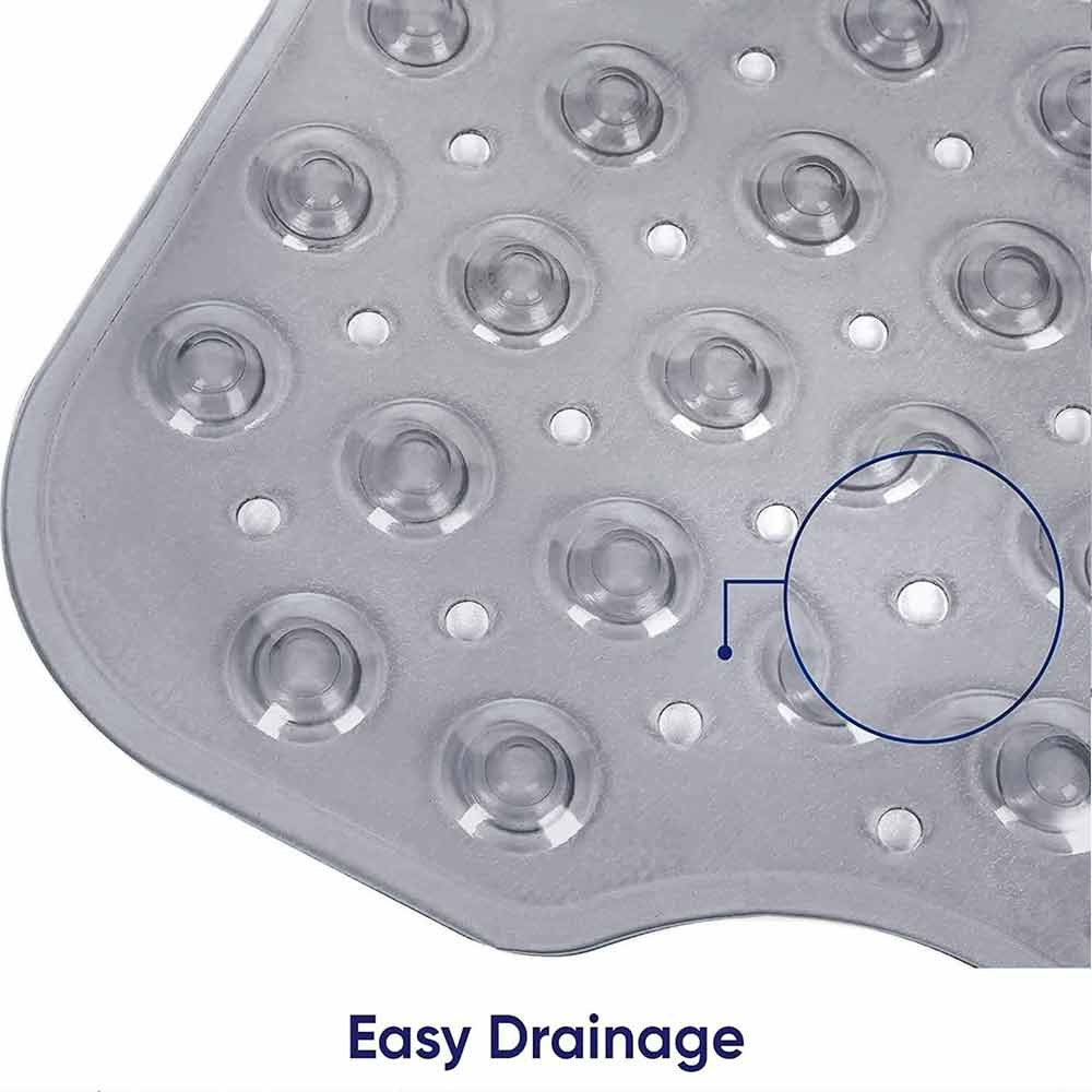 Non-Slip Shower Mat – Extra Large Bath Mat, Anti-Mold Rubber with Strong Suction