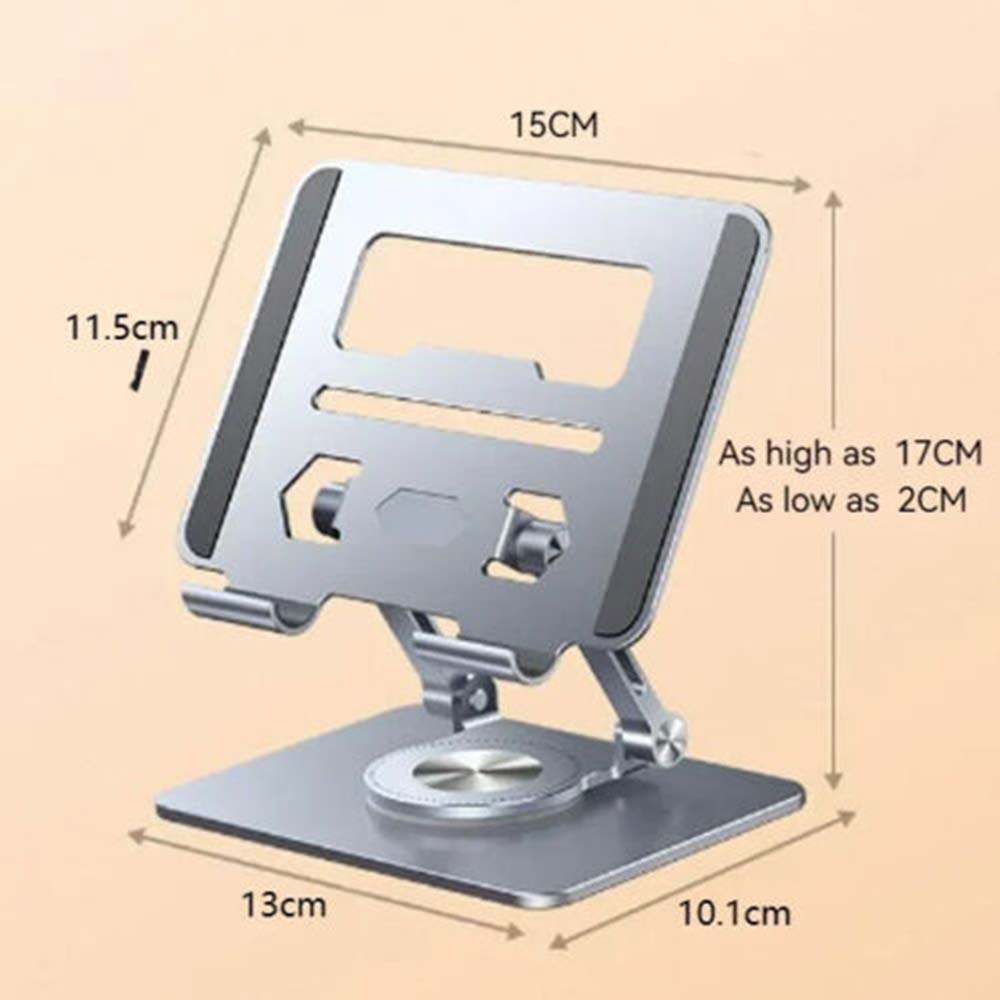 Adjustable Stand 360 Rotating Ergonomic Foldable Riser for iPad Tablet to 12.9