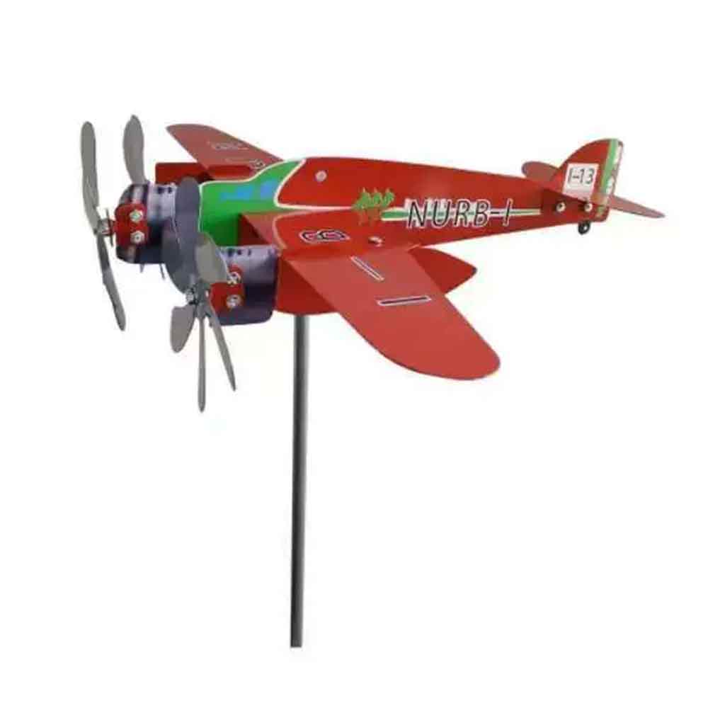 Compass Weather Vane & Garden Decoration – Airplane Wind Spinner, Aircraft Windmill