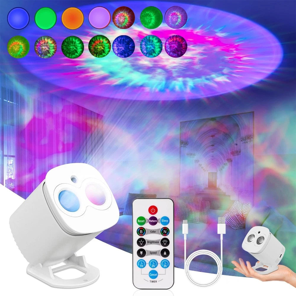 Smart Nebula Galaxy Projector Starry Lamp - Remote Control Night Light for Ceiling/Wall