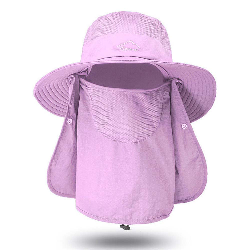 Outdoor Sun UV Protection Fishing Cap Neck Face Flap Hat Wide Brim Cover Summer