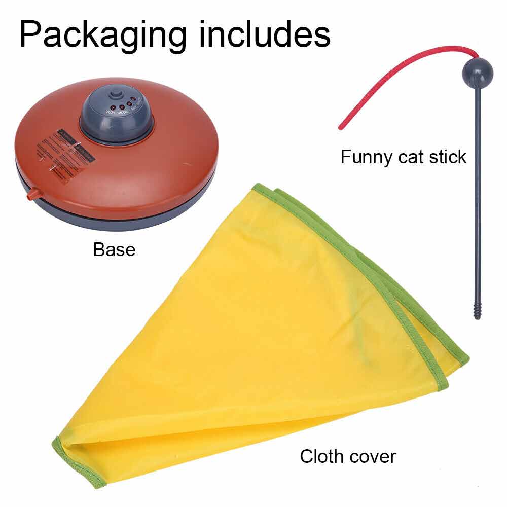Cats Meow Rotating Undercover Mouse Toy Electronic Interactive Cat Toys Puzzle