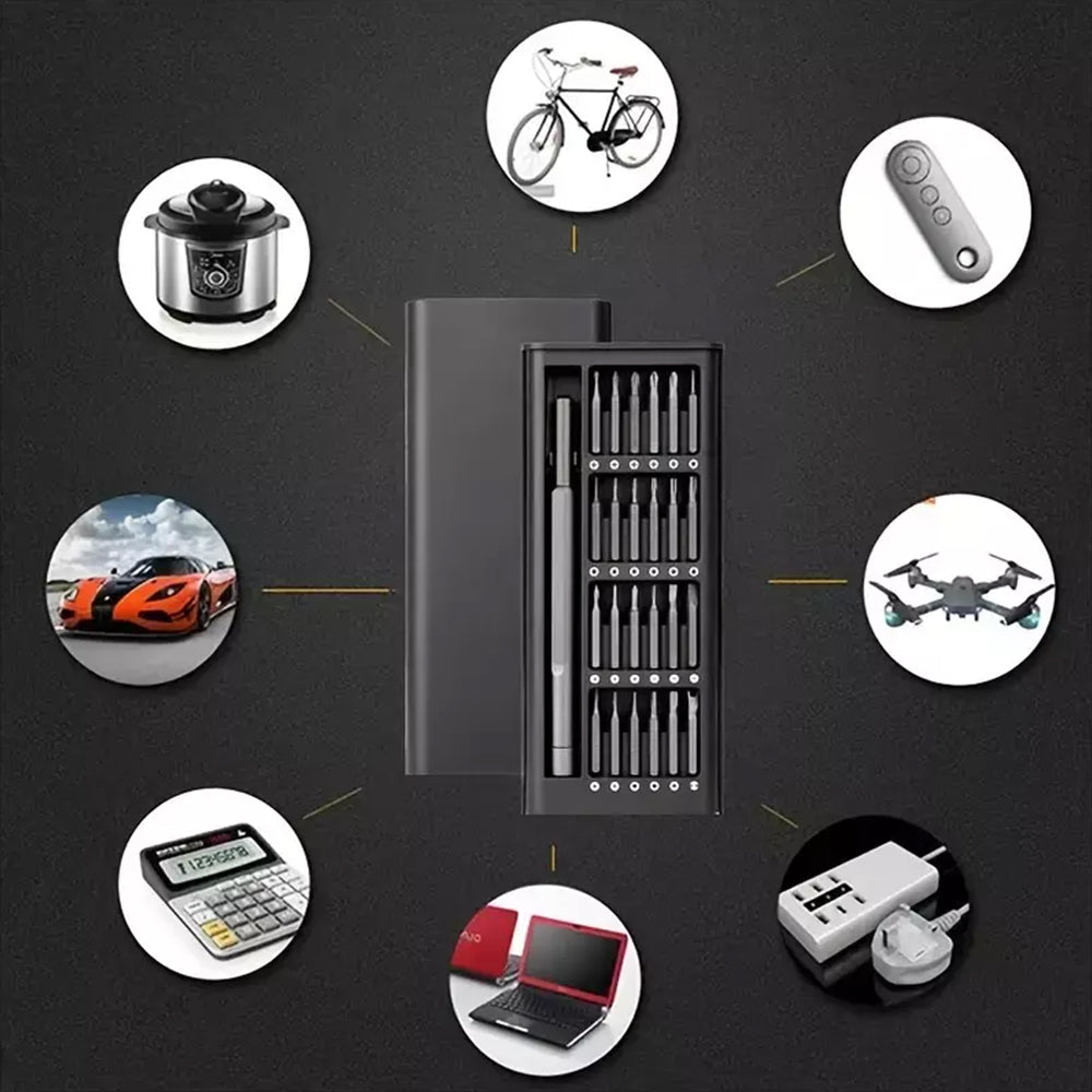 25-in-1 Magnetic Precision Screwdriver Set – Laptop, PC, Phone & Electronics Repair Tool Kit