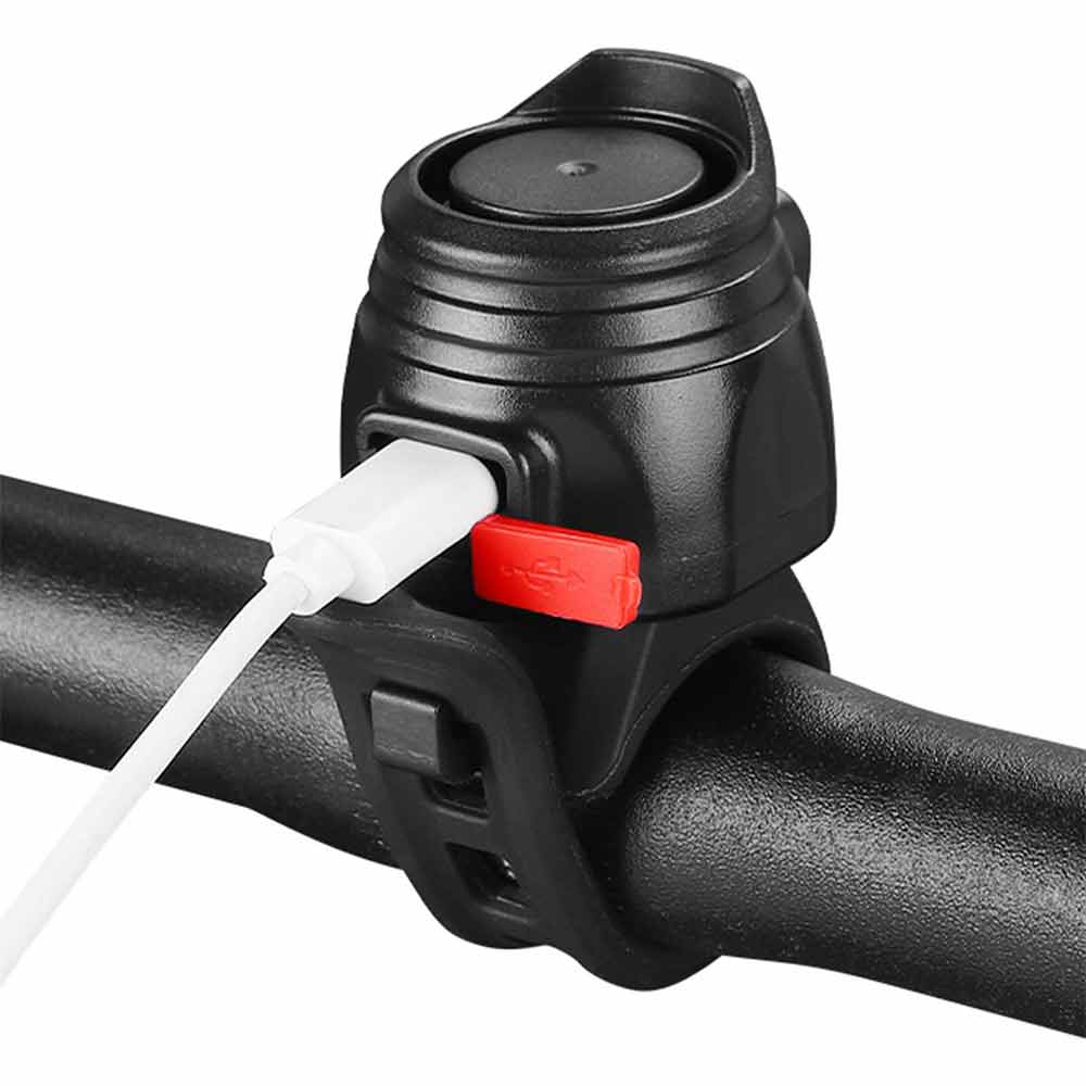 Bike Bell Riding Electric Horn Road Bike  Warning Ring USB Charging