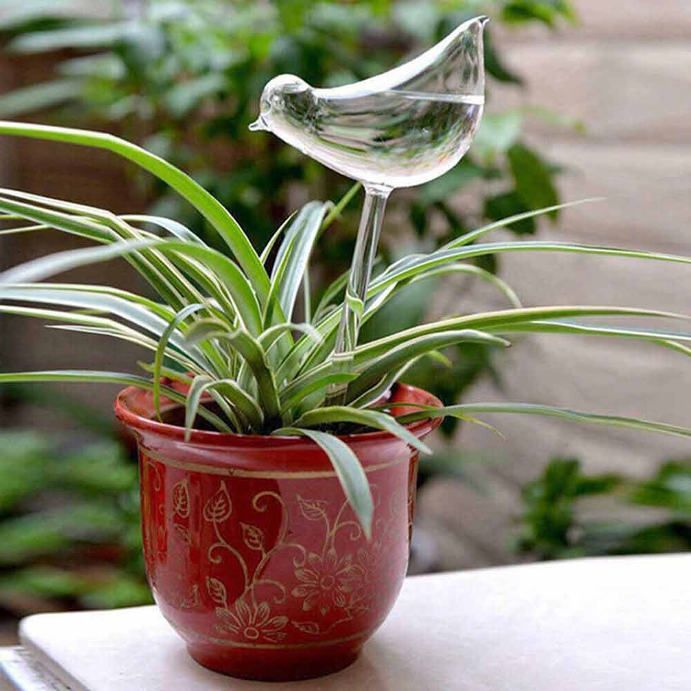 5/10X Bird Shape Plant Waterer Self Watering Spikes Automatic PVC Watering Tool
