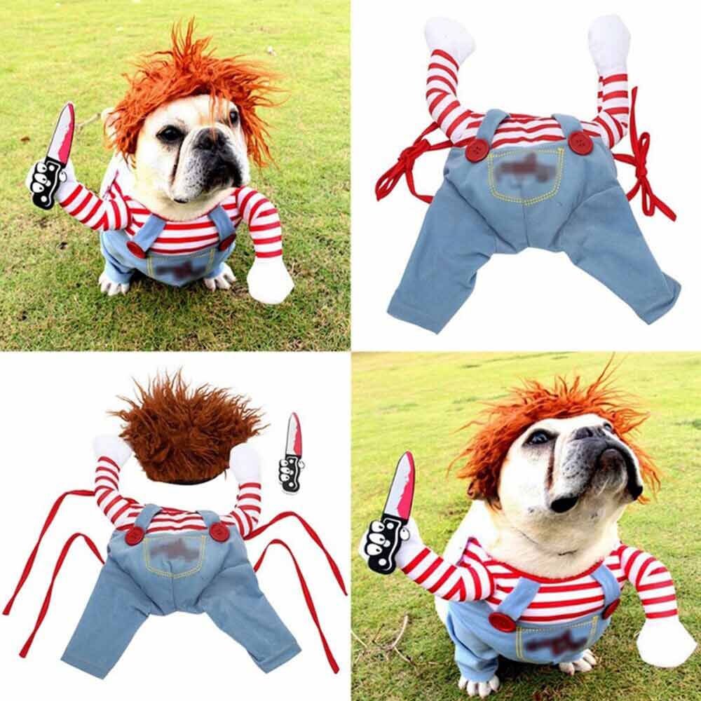 3PCS Halloween Pets Costume Movie Pet Creative Funny Dog Pet Clothes for Dogs
