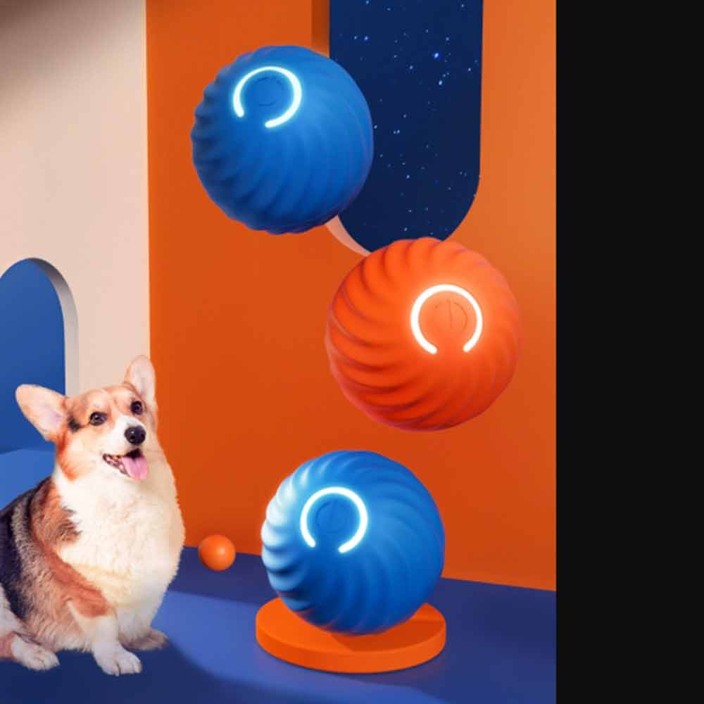 Smart Cat Dog Toy Automatic Rolling Ball Electric Pet Self-moving Kitten Game