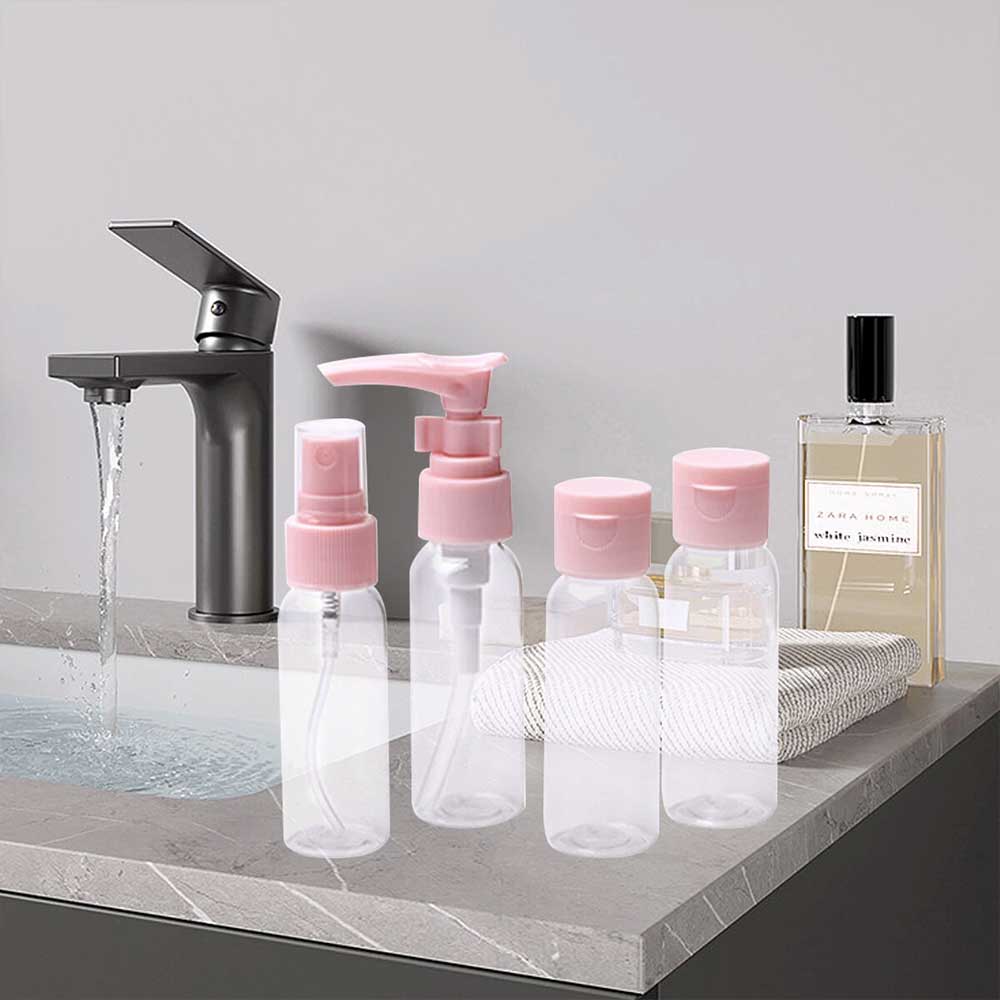 7 PCs Travel Cosmetic Dispenser Spray Bottle Cosmetic Kit For Tour Refillable