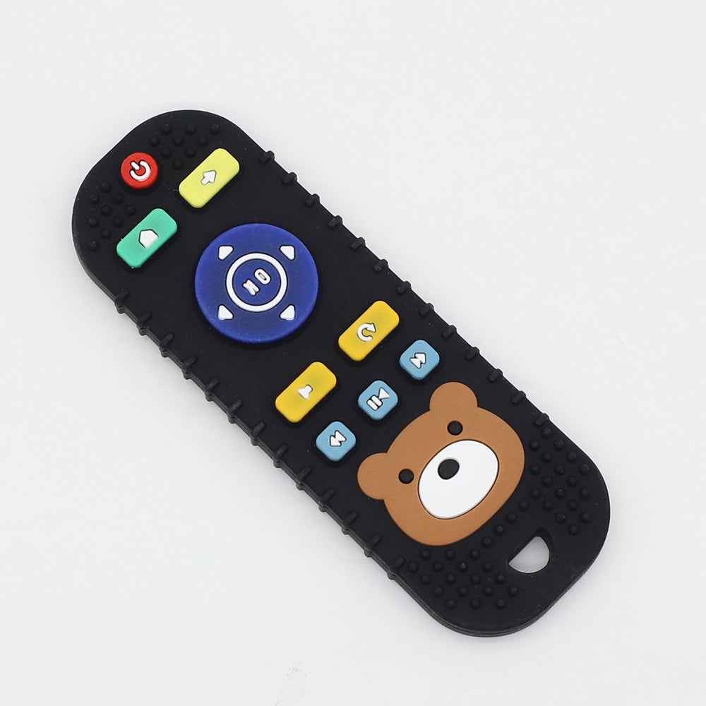 Silicone Teething Remote Control Toy - Soft Chew Teether for Soothing Gums