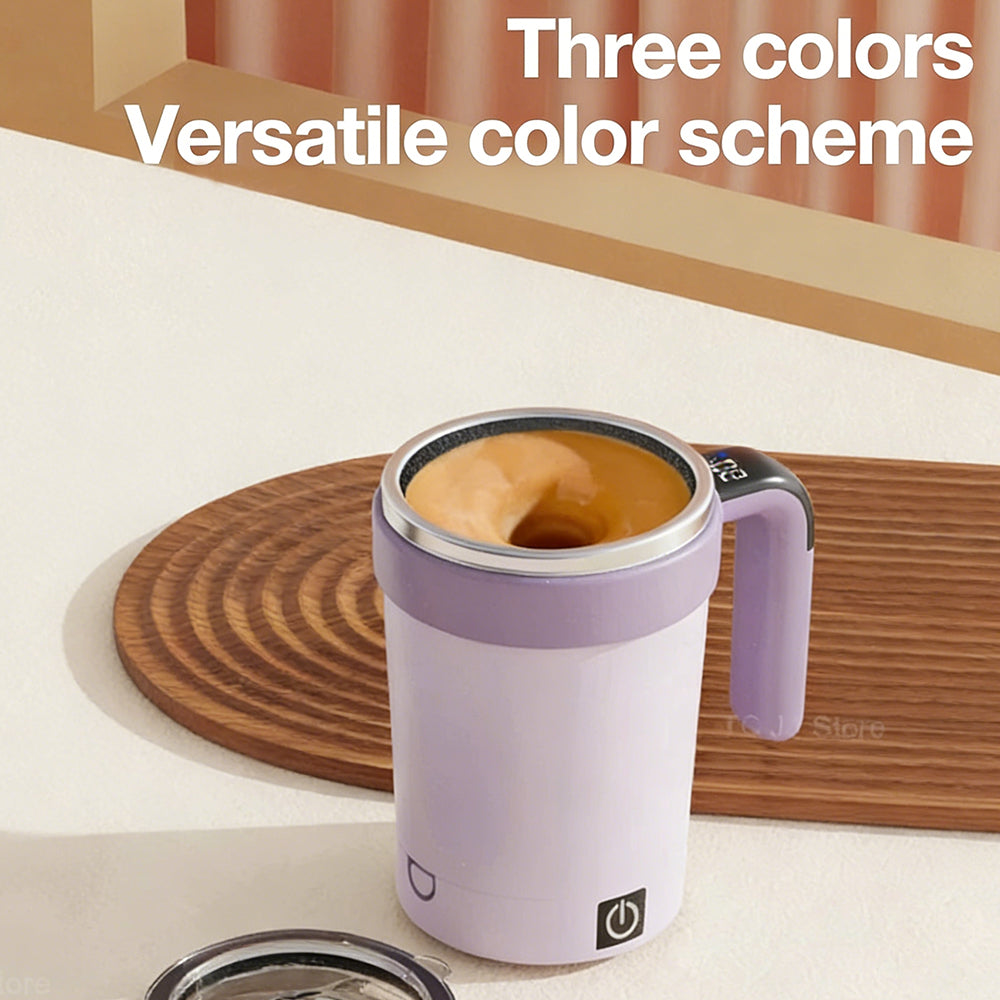 Automatic Stirring Cup Magnetic Mixer Stainless Steel Coffee Mug Self-Mixing Cup for Coffee, Protein Shakes & Drinks