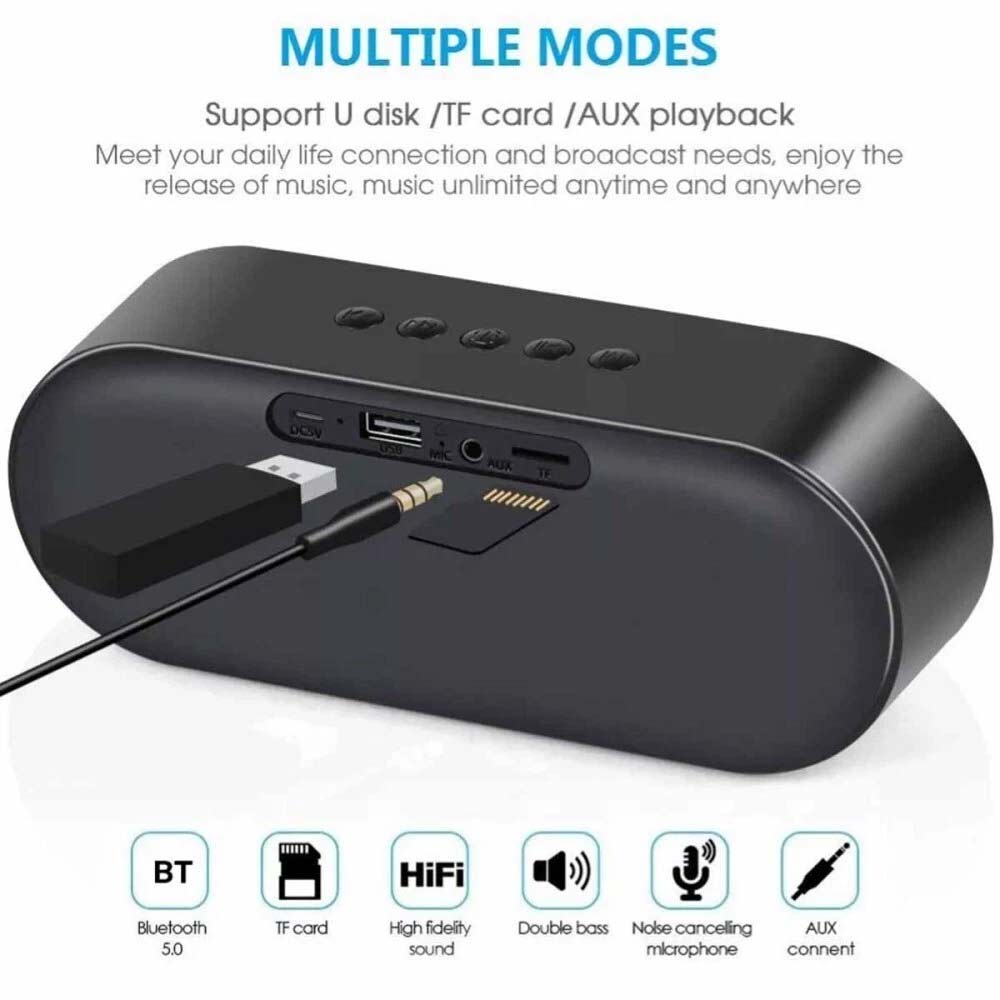 High Bass Ultra Loud Bluetooth Speaker - Portable Wireless Outdoor Speaker, Black