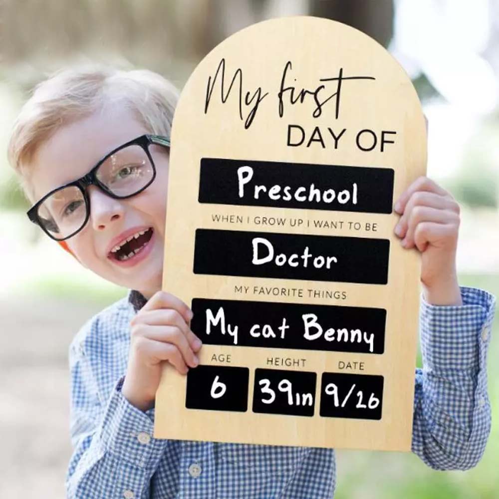 My First and last Day Of School Photo Board, School Sign, Back To School Chalk Board,