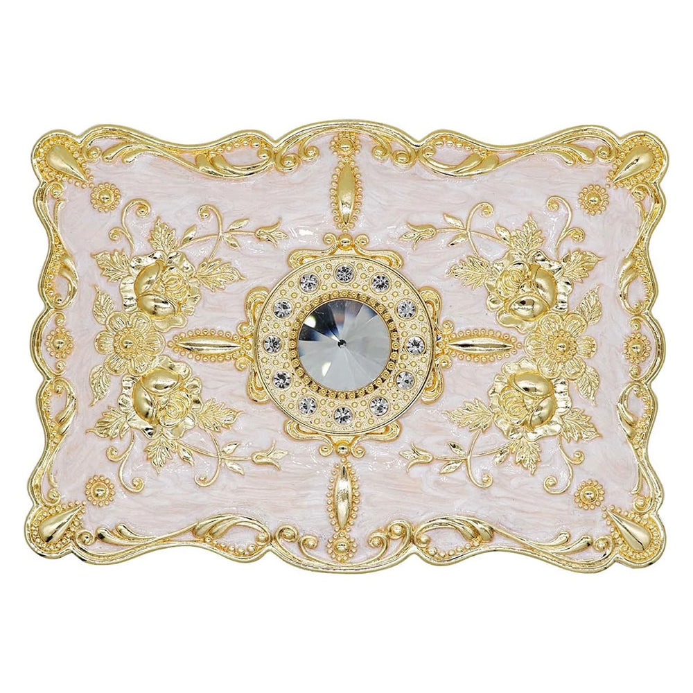 Jewellery Storage Box – Vintage Alloy Organiser, Ring Necklace Case Gift