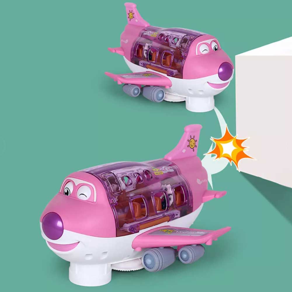 360 Rotating Electric Toy Plane Airplane with Sound Light Gift for Boys Xmas Gift