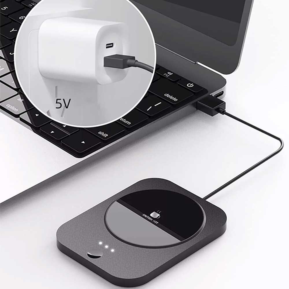 3 Levels Smart USB Coffee Mug Warmer Tea Milk Cup Heater Pad Heating Plate