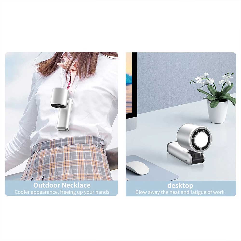 USB Rechargeable Mini Handheld Fan - Portable Folding Desk Fan, Personal Cooler for Home/Office/Travel