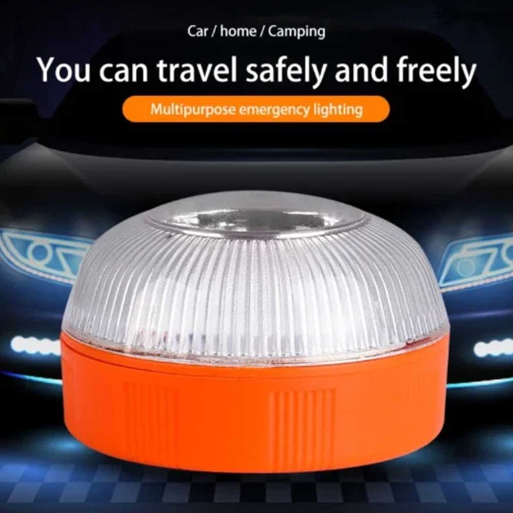 V16 Magnetic Induction Car Emergency Beacon Light - Portable Strobe Flashing