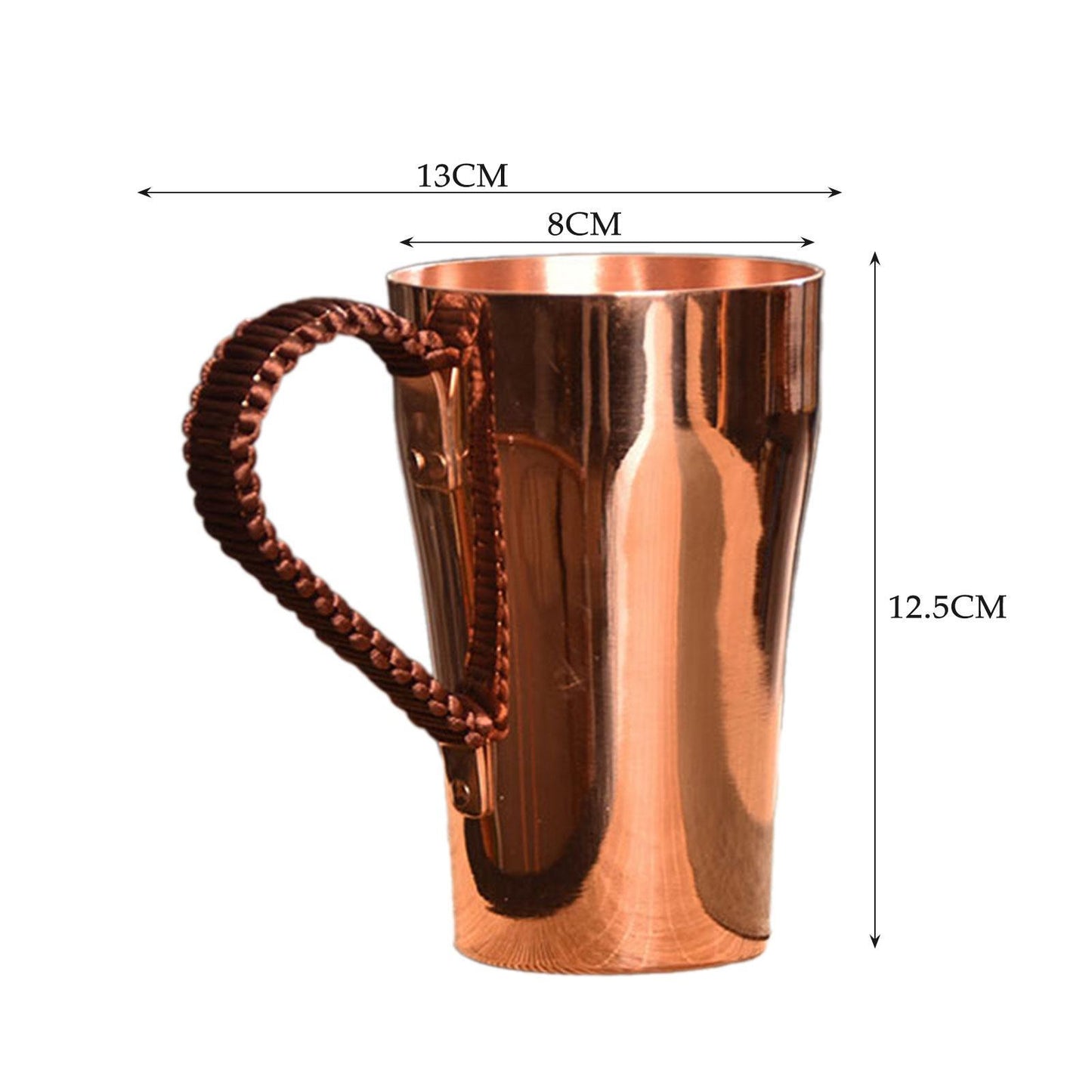 00ml Copper Mug – Hammered Moscow Mule Cup for Coffee, Tea & Cocktails