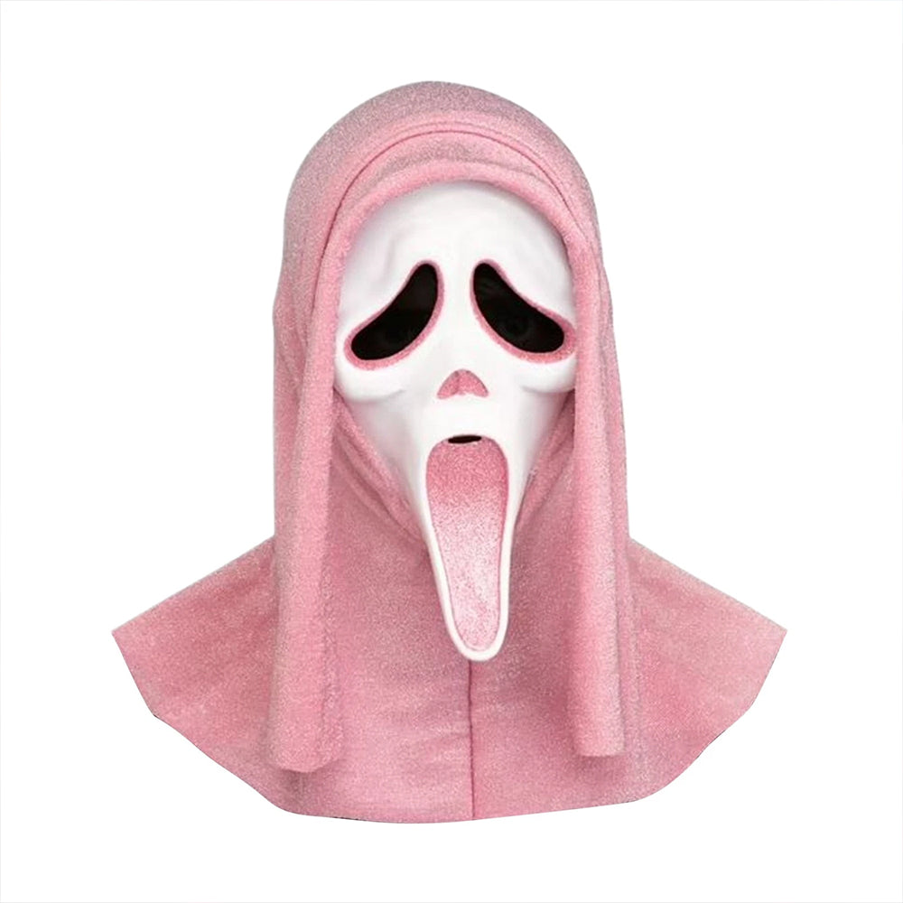 Pink Ghost Face Ghostface Lives Pink Glitter Mask Halloween Costume Scream World