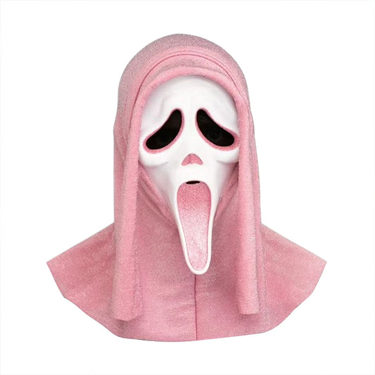 Pink Ghost Face Ghostface Lives Pink Glitter Mask Halloween Costume Scream World